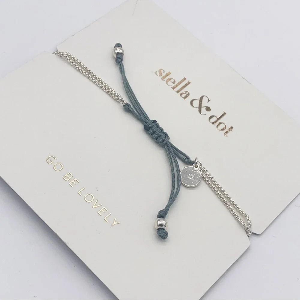 Stella & Dot Go Be Lovely Wishing Slide Bracelet NWT